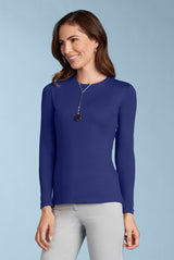 Juliet Jewel Neck Long Sleeve Top