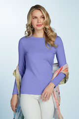 Juliet Jewel Neck Long Sleeve Top