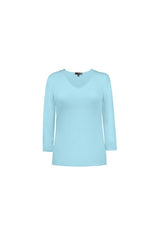 Karen V-Neck 3/4 Sleeve Top (Relaxed Fit) - SALE
