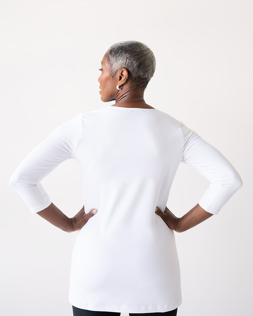 Sandra V-Neck 3/4 Sleeve Tunic