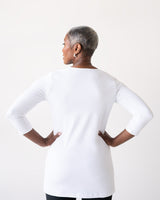 Sandra V-Neck 3/4 Sleeve Tunic