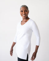 Sandra V-Neck 3/4 Sleeve Tunic