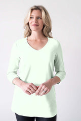 Sandra V-Neck 3/4 Sleeve Tunic - SALE