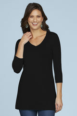 Sandra V-Neck 3/4 Sleeve Tunic