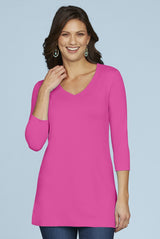 Sandra V-Neck 3/4 Sleeve Tunic