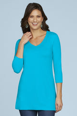 Sandra V-Neck 3/4 Sleeve Tunic