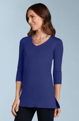 Sandra V-Neck 3/4 Sleeve Tunic