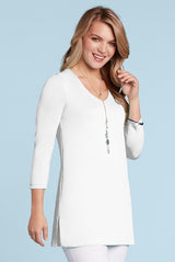 Sandra V-Neck 3/4 Sleeve Tunic