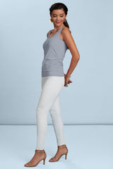 Peg Scoopneck Ruched Tank Top