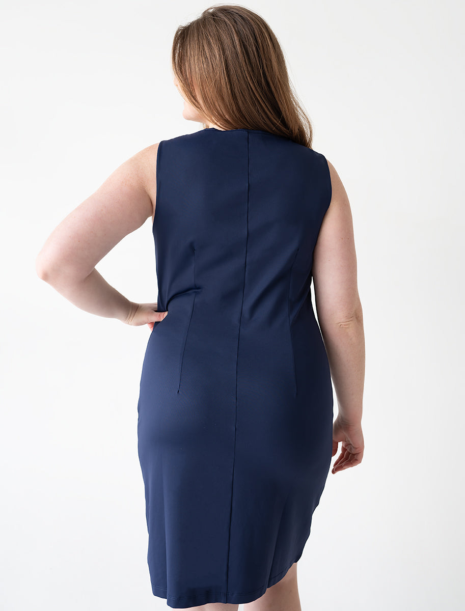 Deena Boatneck Sleeveless Dress