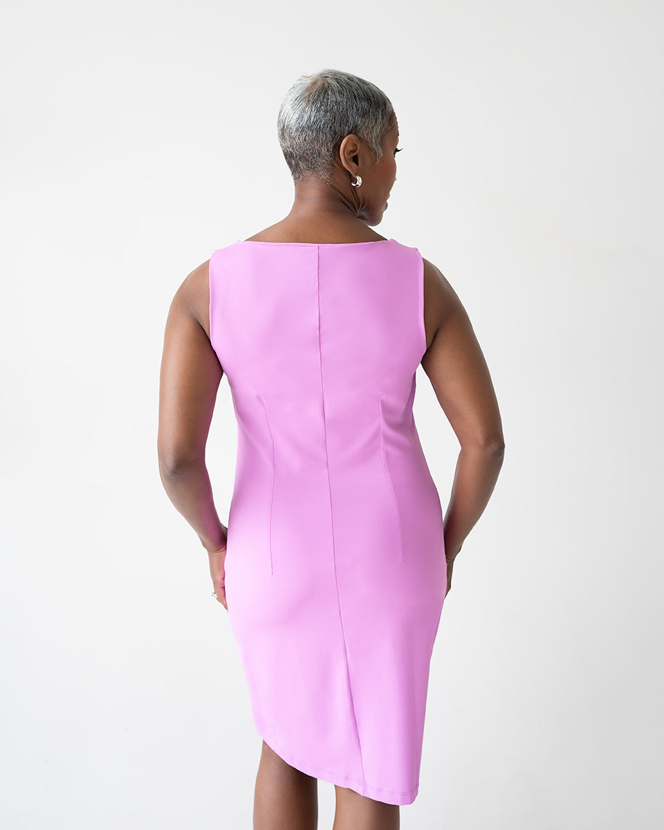 Deena Boatneck Sleeveless Dress - Seasonal Colors