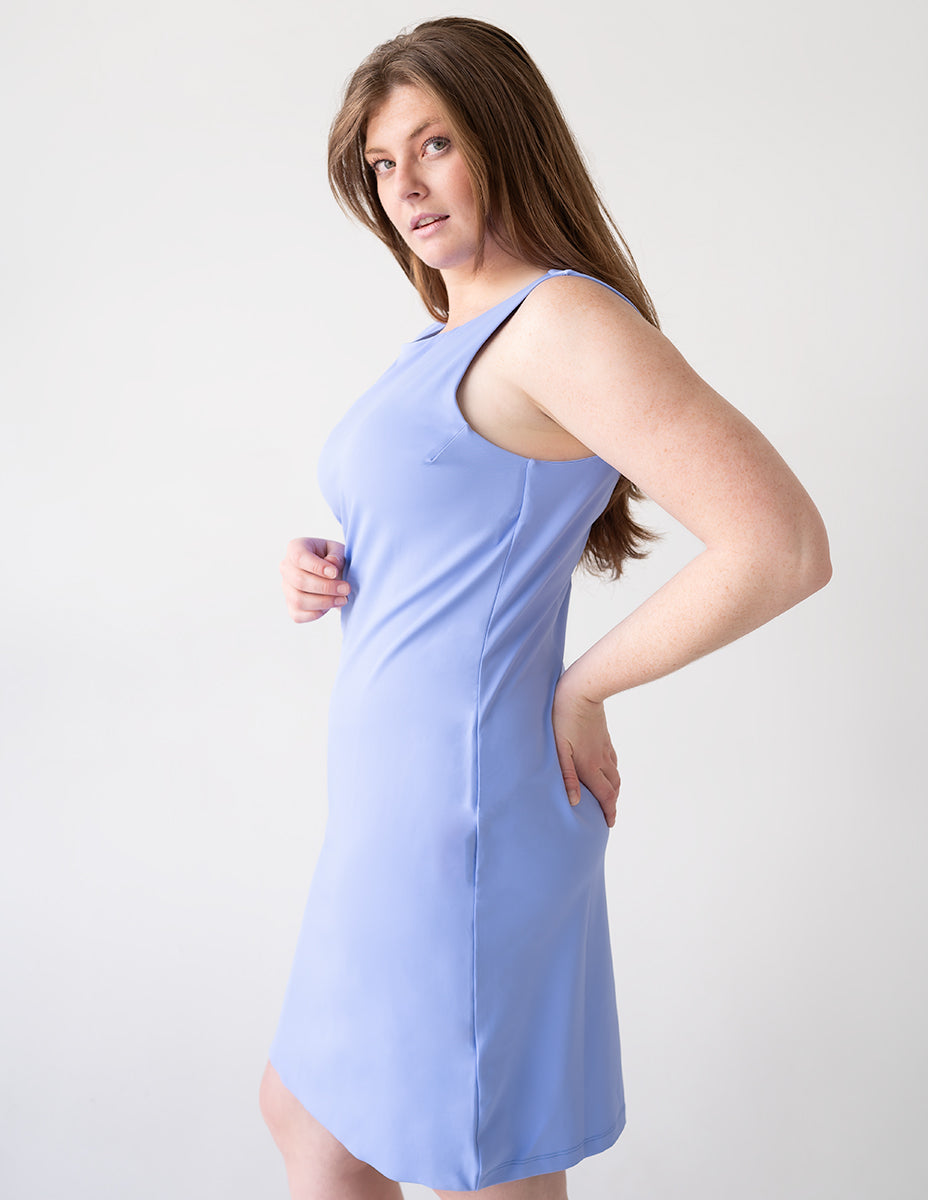 Deena Boatneck Sleeveless Dress