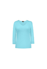 Karen V-Neck 3/4 Sleeve Top (Relaxed Fit) - SALE