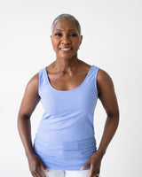 Peg Scoopneck Ruched Tank Top