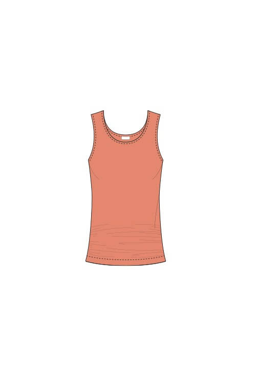 Peg Scoopneck Ruched Tank Top - SALE