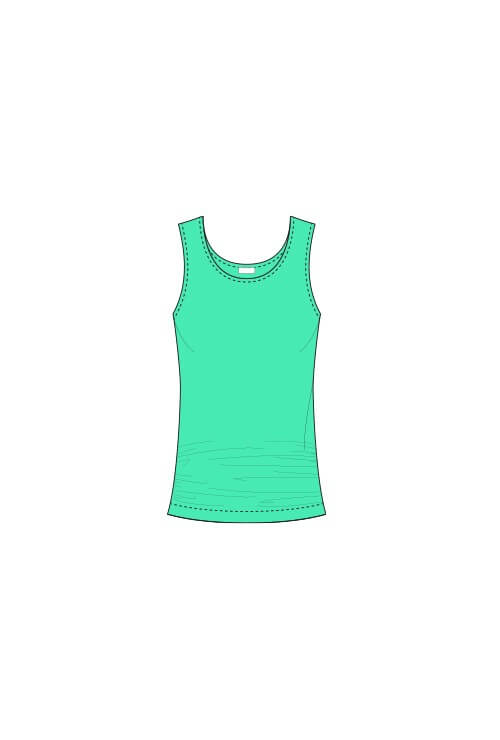 Peg Scoopneck Ruched Tank Top - SALE