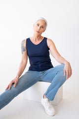 Hannah V-Neck Long Layering Tank Top