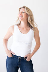 Hannah V-Neck Long Layering Tank Top