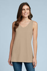Hannah V-Neck Long Layering Tank Top