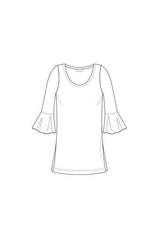 ISABELLA (Flutter Sleeve Tunic)