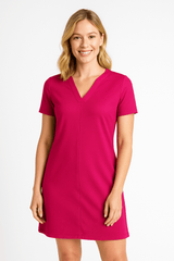 Paige V-Placket T-Shirt Dress