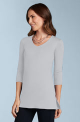Sandra V-Neck 3/4 Sleeve Tunic