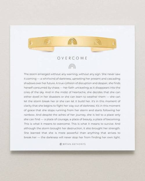 Overcome Engraved Cuff