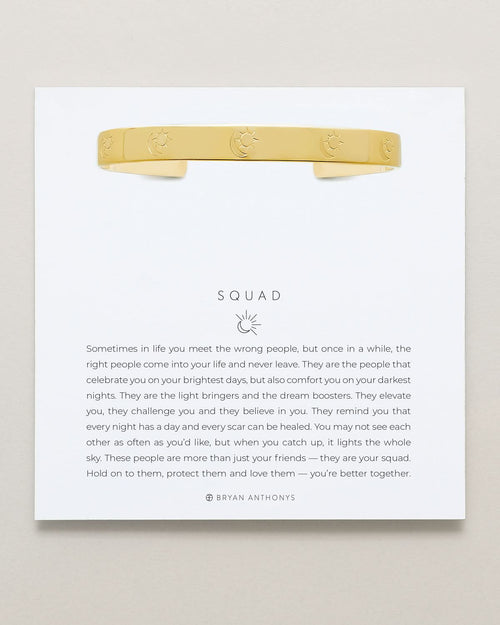 Squad Engraved Cuff