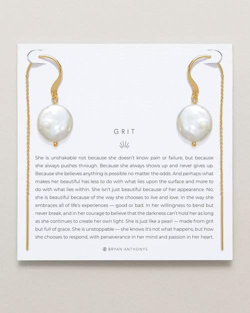 Grit Threader Earrings