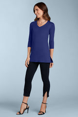 Sandra V-Neck 3/4 Sleeve Tunic