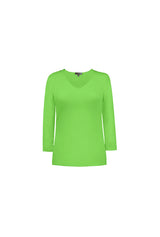 Karen V-Neck 3/4 Sleeve Top (Relaxed Fit) - SALE