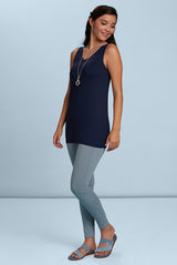 Hannah V-Neck Long Layering Tank Top