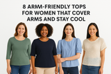 8 Arm-Friendly Tops For Women That Cover Arms And Stay Cool