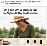 8 Best UPF 50 Womens Tops for Stylish All-Day Sun Protection