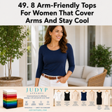 8 Arm-Friendly Tops For Women That Cover Arms And Stay Cool