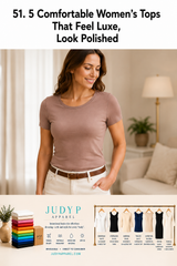 5 Comfortable Women's Tops That Feel Luxe, Look Polished