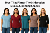 Tops That Flatter The Midsection: 5 Easy, Slimming Shapes