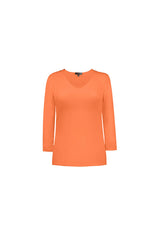 Karen V-Neck 3/4 Sleeve Top (Relaxed Fit) - SALE