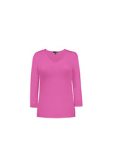 Karen V-Neck 3/4 Sleeve Top (Relaxed Fit) - SALE