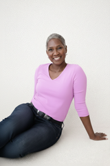 Cotton Candy V-Neck 3/4 Sleeve Top Full Length View - Flattering Fit | JudyP Apparel
