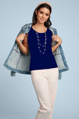 Claudette Scoopneck Tank Top (Relaxed Fit)