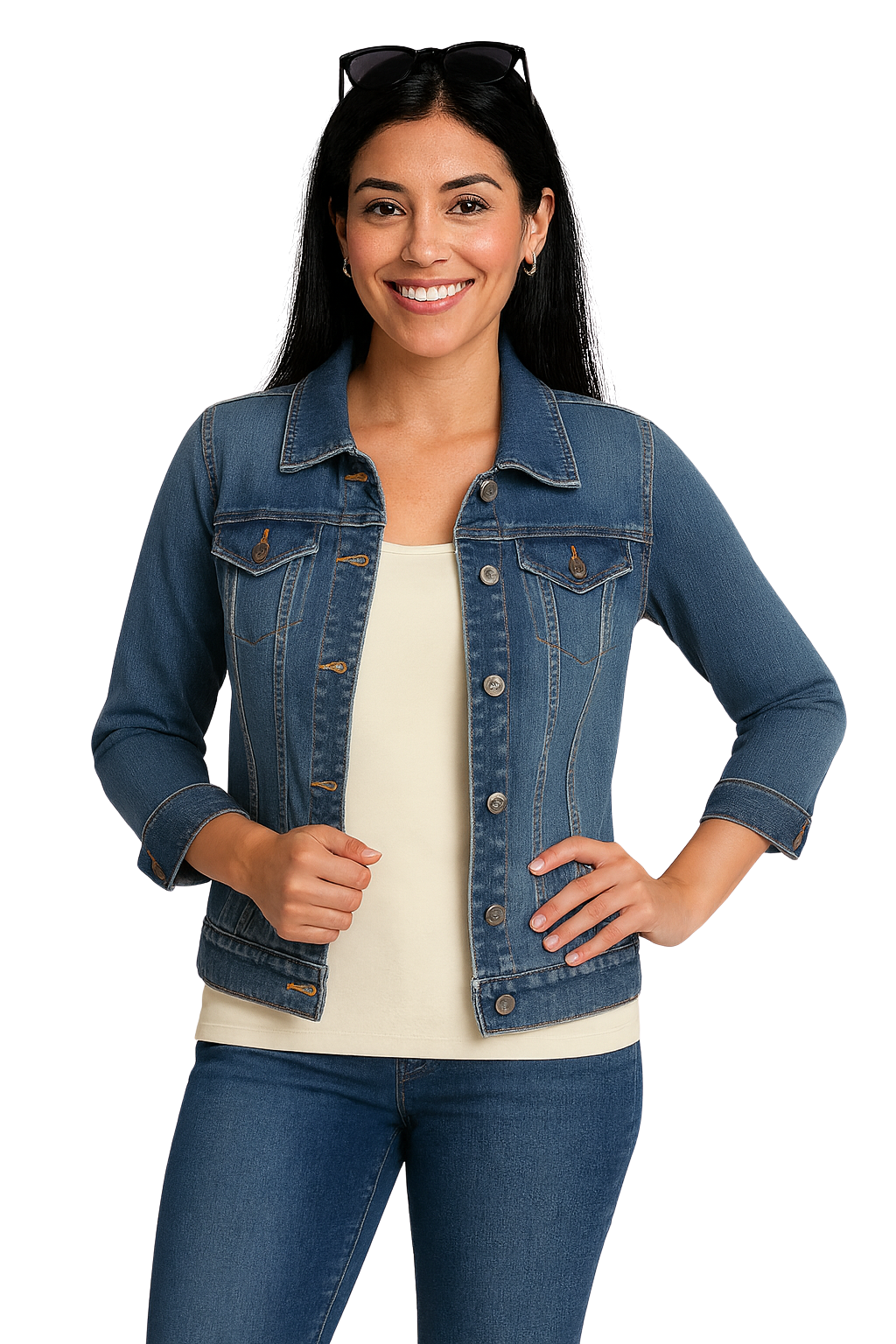 Pamela Scoop Neck 3/4 Sleeve Top NEW STYLE