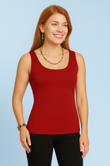 Stephanie Scoop Neck Tank Top Basics