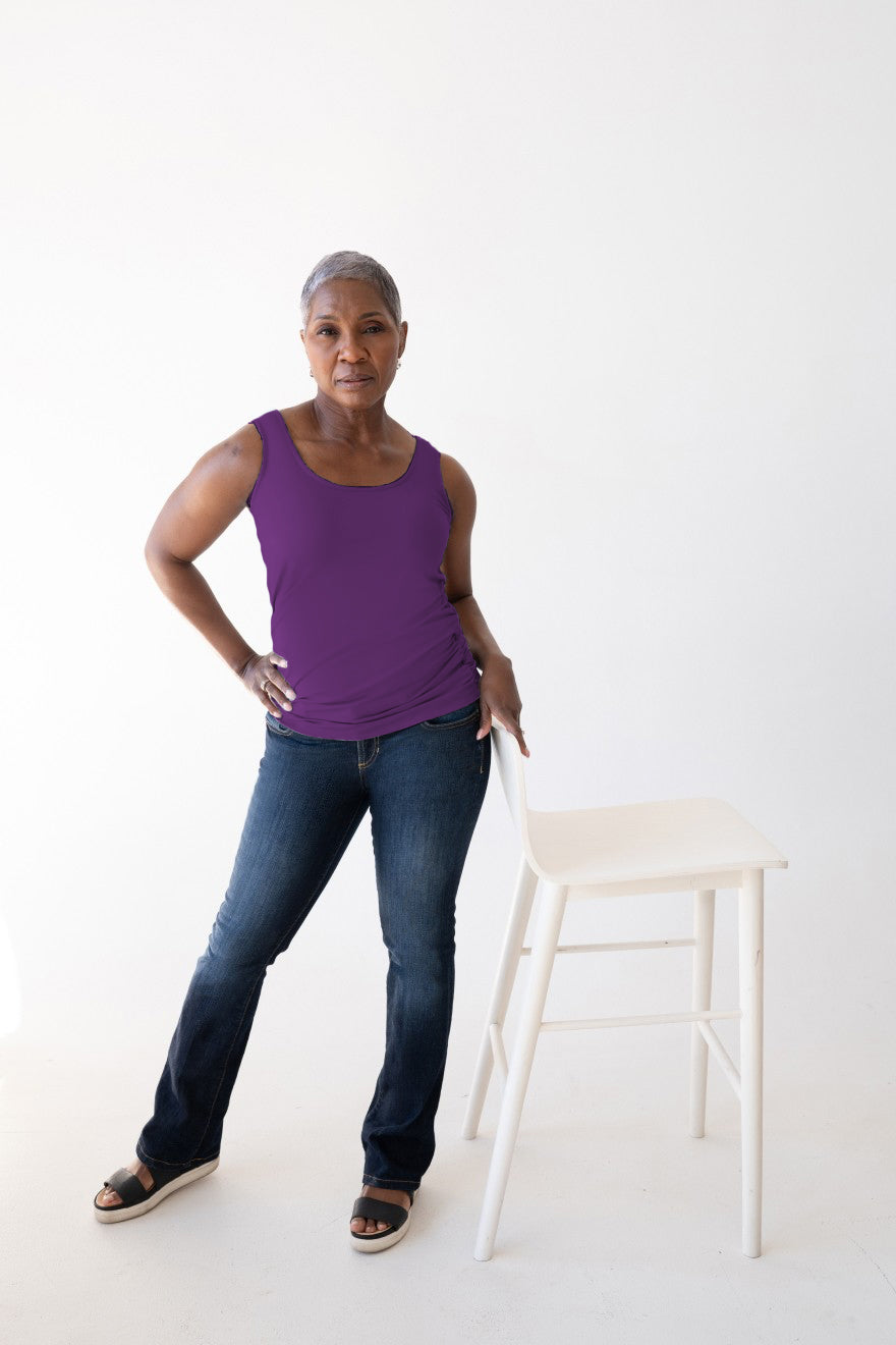 Stephanie Scoop Neck Tank Top Fall 2025 Colors