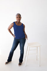 Karen V-Neck 3/4 Sleeve Top (Relaxed Fit) Core Fashion Colors