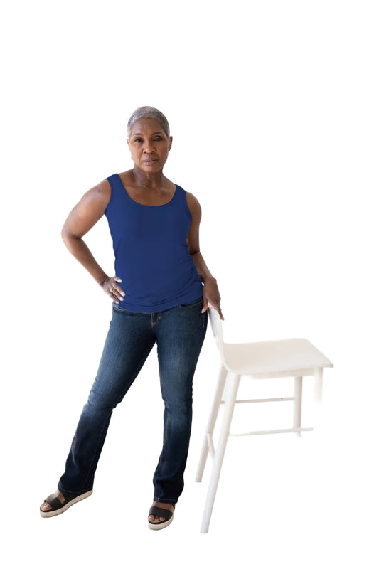 Stephanie Scoop Neck Tank Top-Core Fashion Colors