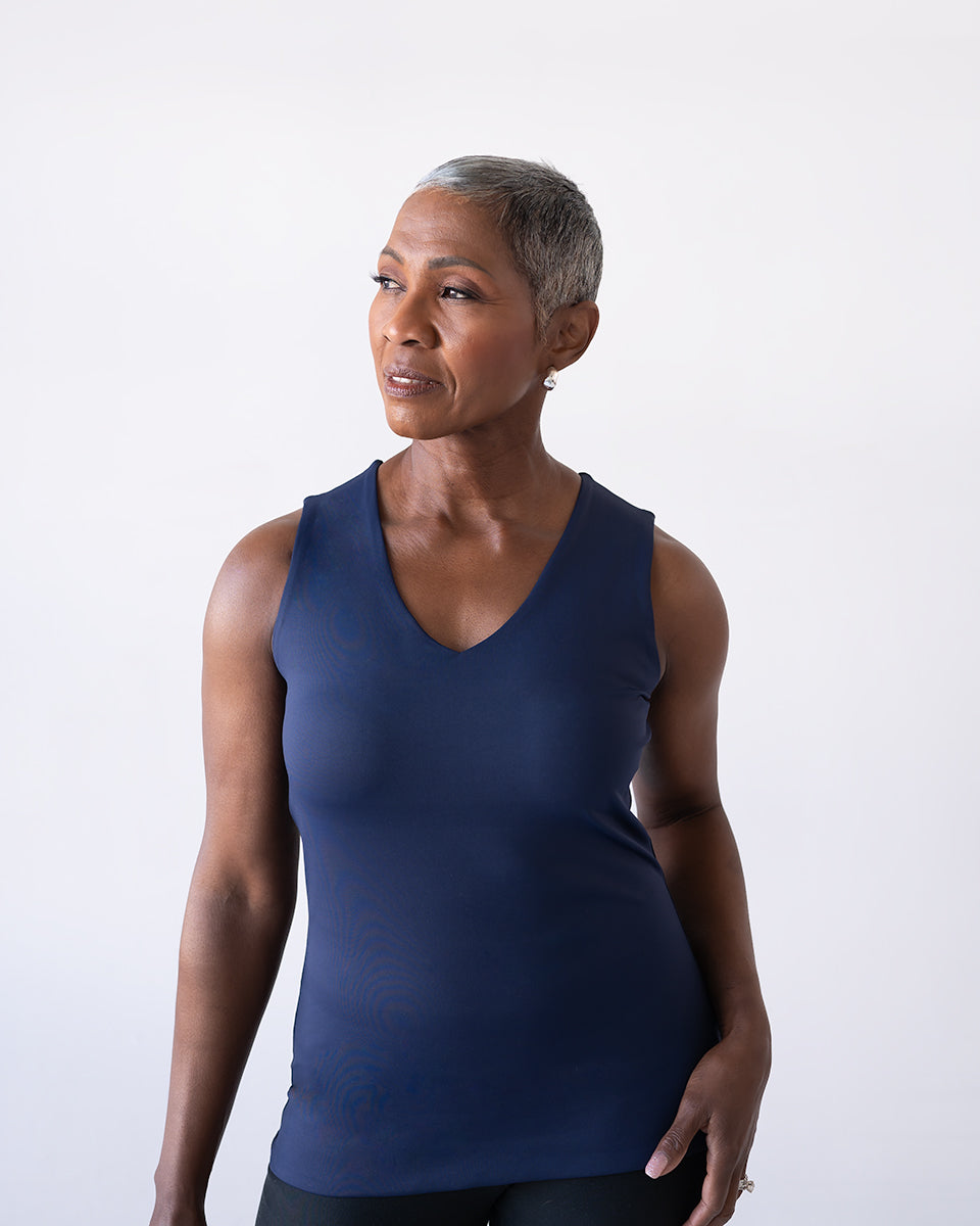 Tracey V-Neck Sleeveless Top