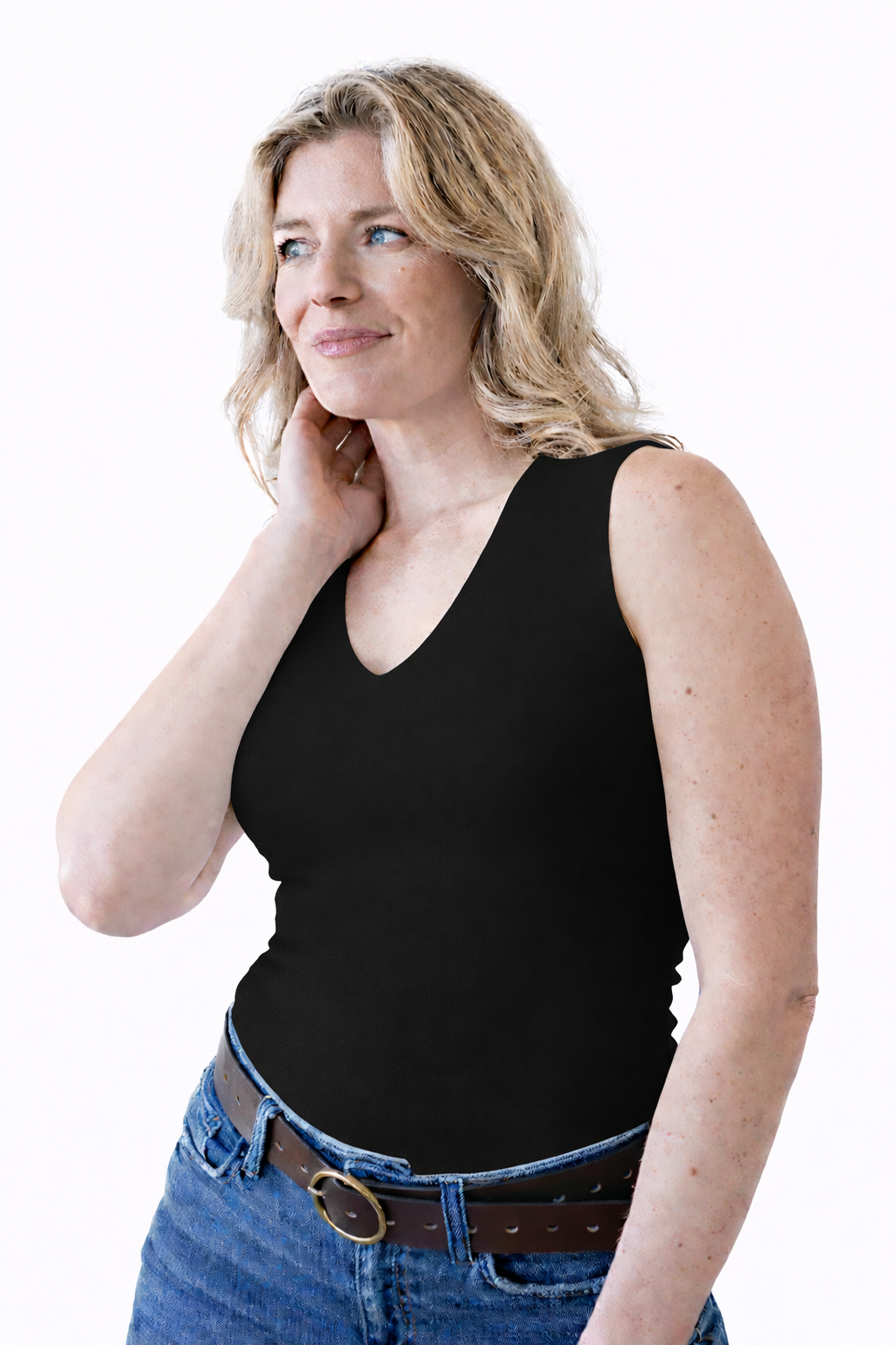 Tracey V-Neck Sleeveless Top