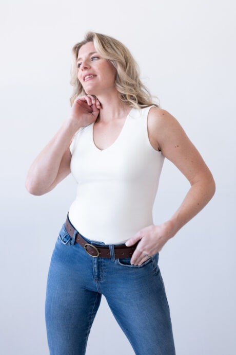 Tracey V-Neck Sleeveless Top