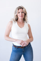 Tracey V-Neck Sleeveless Top